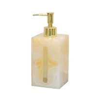 Bothyi - Dispensador De Jabón De Manos Dispensador De Jabón Líquido De Resina Para Encimera De Baño En Casa Estilo D