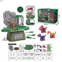 Genérico - Mesa Legos Dinosaurio Juegos De Bloques Infantil Unisex-Verde