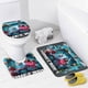 thumbnail image 4 of Una película de Minecraft-theme 4-Piece Shower Curtain Set with Rugs, Waterproof Bathroom Decor Set Includes Bath Mat, U-Shaped Rug, Toilet Lid Cover and Curtain with Hooks, 4 of 6