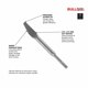 thumbnail image 2 of Cincel Bosch HS1401 3/8 Pulgadas Cuchillo de Mortero SDS-plus, 2 of 8