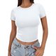 thumbnail image 2 of Polera Crop Sampeel 95% Algodón 5% Spandex, 2 of 3