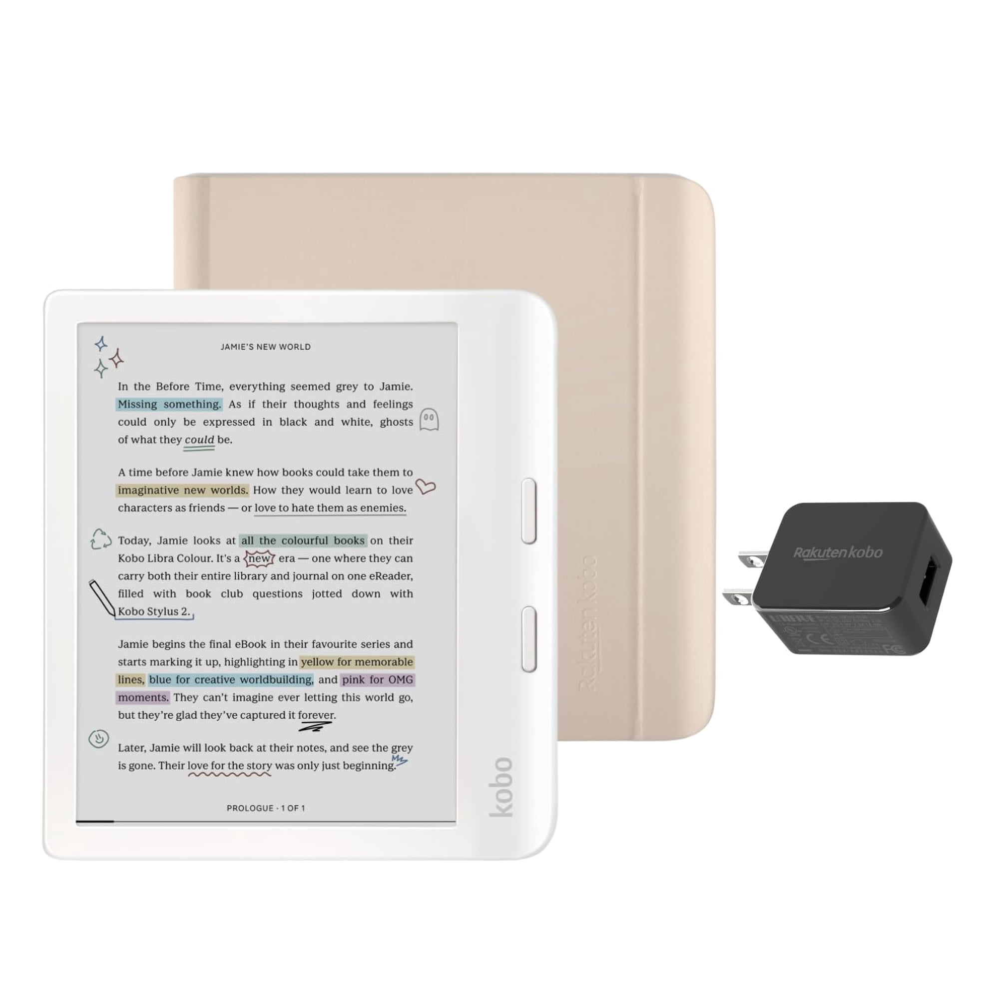 Ereader Kobo Libra Colour Resistente Al Agua 32gb Con Funda