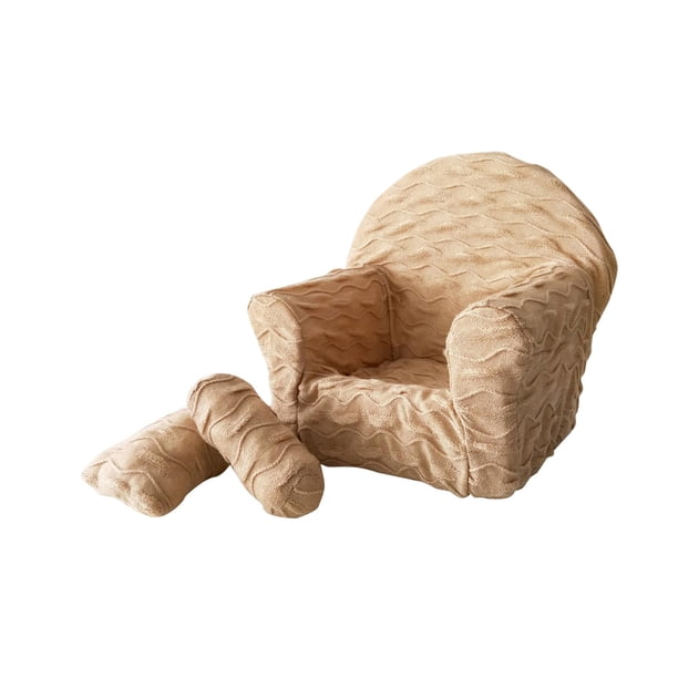 Juego De Sofás Para Posar Accesorios Para Fotos De Bebés Juego De Almohadas Y Cojines Amigable Con La Piel Para Bebés Marrón Claro