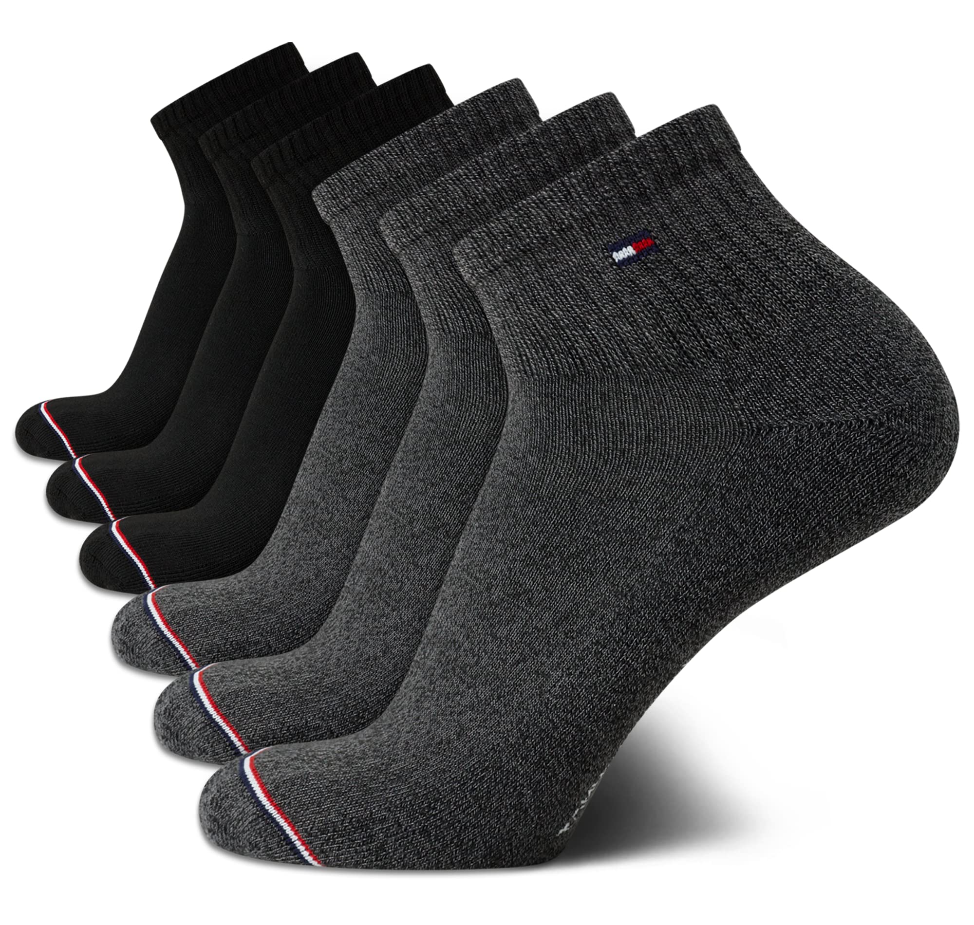 Pack De 6 Calcetines Tommy Hilfiger Para Hombre, Tallas 7 A 12, Color Negro