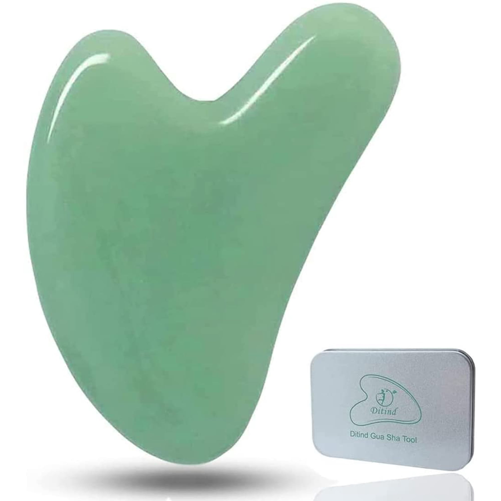 Herramienta De Masaje Gua Sha Ditind Jade Stone Para Rostro Y Cuerpo