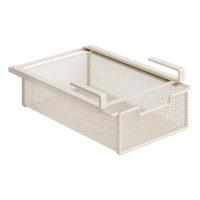 Magideal - Cesta De Alambre Para Debajo Del Estante, Cajón Para Armario, Organizador De Ropa Interior, Se Fija A La Estantería, Colgante Para Encimera De Cocina