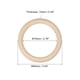 thumbnail image 2 of Uxcell Paquete de 10 Anillos de Madera Natural de 3.54", Círculos de Madera Lisos Sin Terminar de 10mm de Grosor, 2 of 7