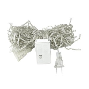 Ioensy - Luces De Cadena Led Luces De Navidad Enchufe Para Jardín Patio Festival Dormitorio Luz Blanca