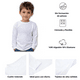 thumbnail image 4 of Pack 3 Camiseta Algodón Manga Larga Primera Capa Niño Polera Blanco y Negro, 4 of 8