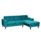 thumbnail image 2 of Sofa Chaiselong Der Salerno 3 Cuerpos Lado Derecho Tela Velvet Turquesa, 2 of 4