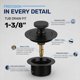 thumbnail image 2 of Desagüe para bañera SUPPLYGIANT Lift Turn de 1,5" negro mate, 2 of 6