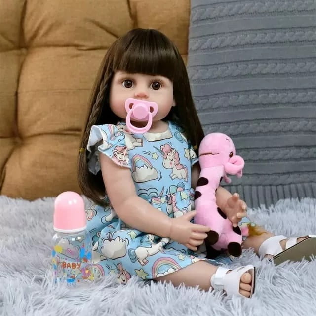 D&m - Muñeca Bebé De Silicona.