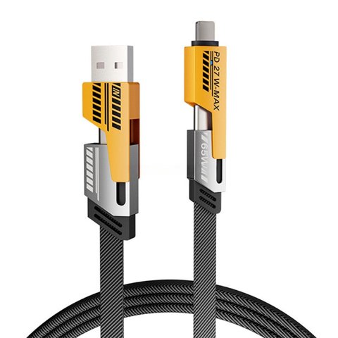Genérico - Cable Usb 4 En 1 Carga Rapida Tipo C Lightning Datos Lau