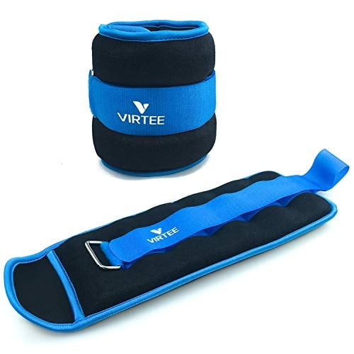 Pesas para tobillos y muñecas Virtee para mujeres, hombres y niños de 0,5 kg a 4,5 kg