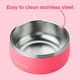thumbnail image 3 of Cuenco para mascotas Owala Durable de acero inoxidable, 700 ml, para perros, color rosa, 3 of 3