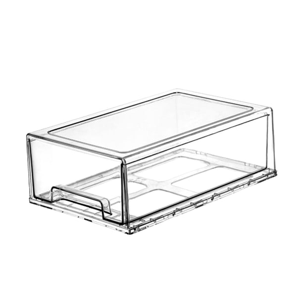 Contenedor De Almacenamiento Para Artículos Diversos, Caja De Almacenamiento De Escritorio Transparente, Estatua De Figuras De Acción, 32x21x11cm