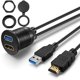thumbnail image 1 of Cable de montaje USB 3.0 y HDMI con panel empotrado para coche y barco, 1 m, 1 of 7