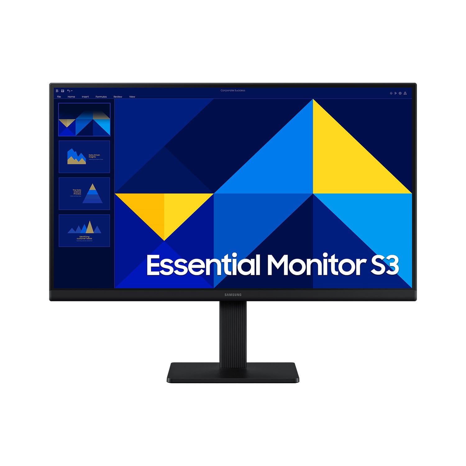Samsung - 22" Essential Monitor S30gd 100hz Plano Fhd