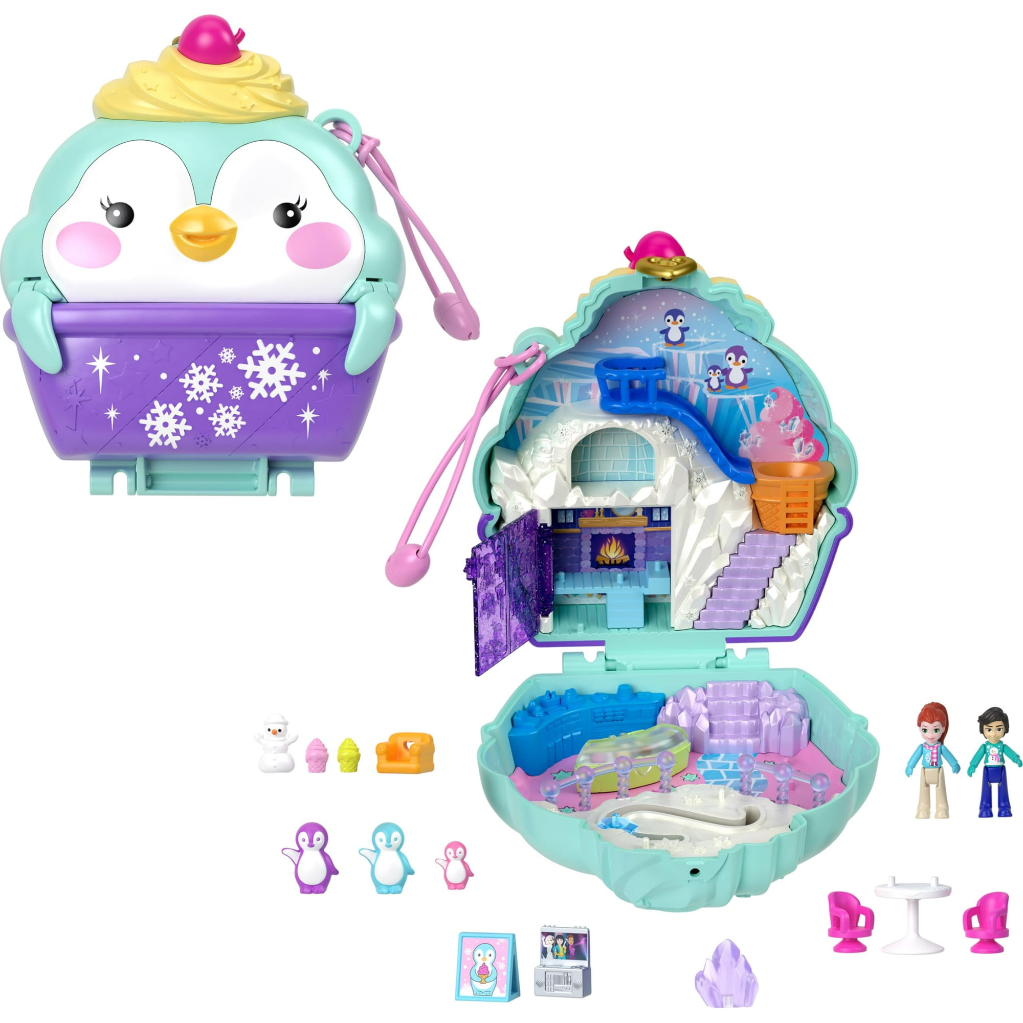 Muñecas Y Set De Juego Toy Polly Pocket Penguin