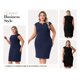 thumbnail image 2 of Agnes Orinda Trajes de Halloween para Mujeres Tallas Grandes Vestido Ajustado de Escuela Colegio con Cuello en V Sin Mangas Casual Midi Lápiz con Cremallera 2X Verde Oscuro, 2 of 7