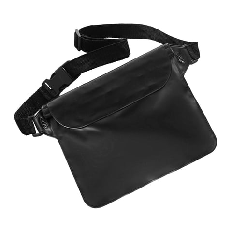 Magideal - Riñonera Impermeable, Bolsa De Almacenamiento Impermeable, Bolsa Para Teléfono, Bolsa Impermeable Para Pesca, Piragüismo, Parques Acuáticos, Navegació Negro