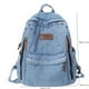 thumbnail image 4 of Upgrade Your Style with Our Letter Patch Detail Denim Backpack - Perfect for Work and Travel with Large Capacity and Laptop Compartment, 4 of 4