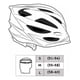 thumbnail image 4 of Casco Deportivo Hook Sport, Ciclismo Ajustable Unisex Adulto multicolor L, 4 of 4