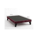 thumbnail image 3 of Cama Plaza y Media Con Respaldo y base de 105 X 190cm Tapizada en Felpa Burdeo, 3 of 5