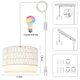 thumbnail image 5 of Lámpara colgante XINGZHI 15 pies con bombilla inteligente RGB, 5 of 7