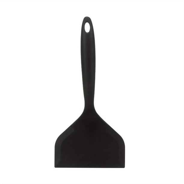 1pc Food Grade Silicone Wide Mouth Frying Spatula, Egg And Beef Pizza Non-stick Spatula, Cake Baking Spatula Kitchen Cooking Tools