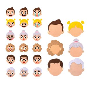 Magideal - Aprendizaje Socioemocional Para Niños, Tablero Ocupado, Pegatinas De Caras, Juegos Sensoriales Felices, Juegos De Caras Para Niños Y Niñas De 3 Años Familia