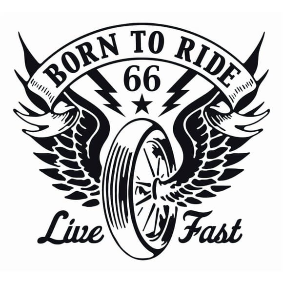 Decomural Born To Ride Motorbike WS-41146
