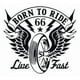 thumbnail image 1 of Decomural Born To Ride Motorbike WS-41146, 1 of 2
