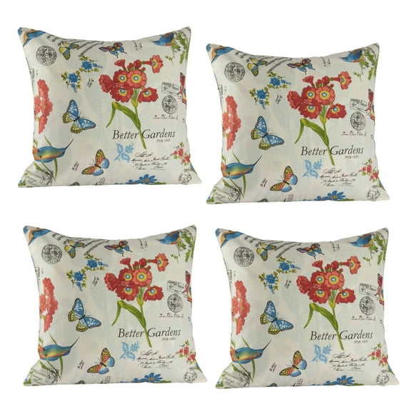 Set 4 Lona Española GARDEN 50X50 IVORY