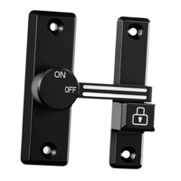 Magideal - Pestillo De Puerta Abatible, Pestillo Deslizante, Protector Luminoso, Resistente, Fácil Instalación, Cerradura De Puerta, Pestillo De Bloqueo Para Hot Negro