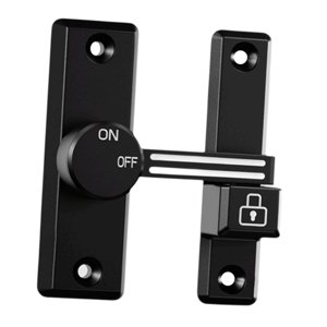 Magideal - Pestillo De Puerta Abatible, Pestillo Deslizante, Protector Luminoso, Resistente, Fácil Instalación, Cerradura De Puerta, Pestillo De Bloqueo Para Hot Negro