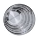 thumbnail image 2 of Paquete de 5 platos de material acero inoxidable, platos de de metal cepillado reutilizables, platos de de metal duraderos para bistec de de, 2 of 5