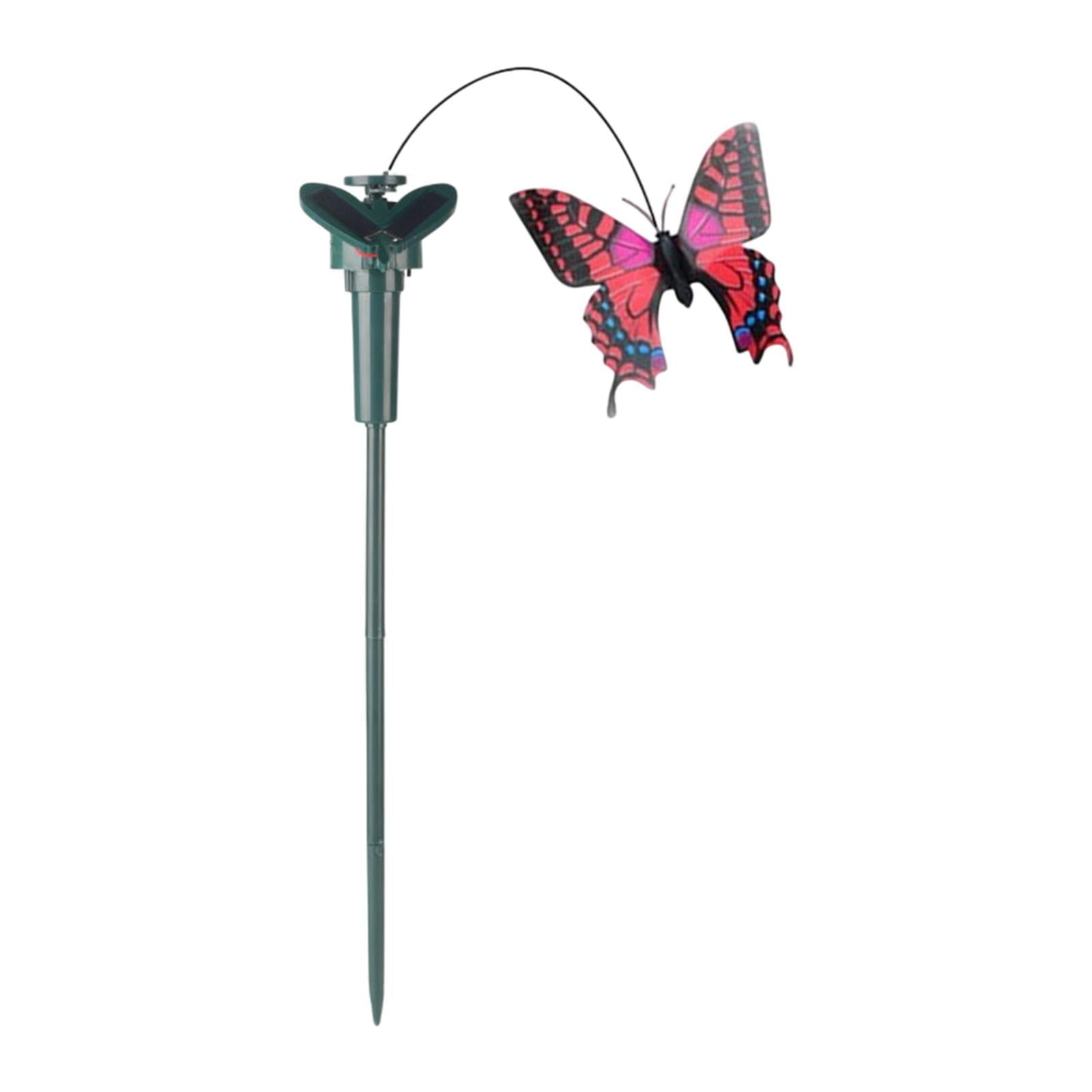 Magideal - Estaca De Jardín De Animales Con Energía Solar, Simulación De Animales Voladores, Decoración De Jardín, Estaca Decorativa De Animales Para Patio, Cami Forma De Mariposa