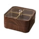 thumbnail image 1 of Bandeja Para Servir Dividida Con Tapa Bandeja Decorativa De Madera Con Tapa Transparente Bandeja Para Servir Con 8 Cuencos, 1 of 5