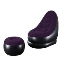 Click Ventas - Sofa Silla Sillon Inflable Con Reposa Pies Azul