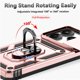 thumbnail image 4 of Funda Resistente Anillo Soporte Xiaomi Note 14 4G Privacidad Cámara Montaje Magnético Oro rosa, 4 of 5