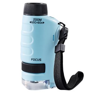 Magideal - Bolsillo Portátil, 60 Juguetes Educativos Con Luz Led Para Exteriores Para Niños Y Niñas A Partir De 8 Años, Estudiantes Y Niños , Azul B Azul