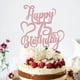 thumbnail image 4 of Adorno Para Tartas Con Purpurina En Oro Rosa Feliz 75 Cumpleaños, 4 of 8