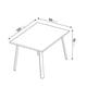 thumbnail image 3 of Mesa Comedor LAG Rectangular Con Patas LAG Rectangular Color Blanco, 3 of 3