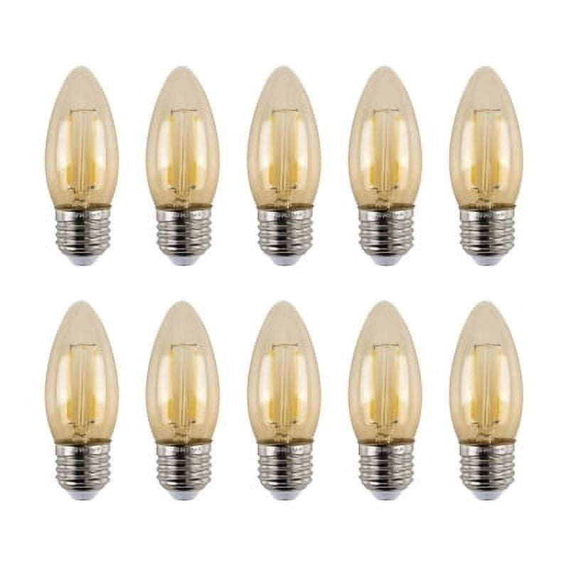 Hb Led - Pack 10 Ampolletas Filamento Led Vela E-27 4w