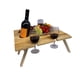 thumbnail image 3 of Mesa de Picnic Plegable Soporte Vino Madera Natural, 3 of 3