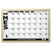 Vgo - Pizarra Plastica 40X60 Cm Mensual Dorado