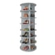 thumbnail image 1 of Estante para zapatos SpaceAid, 7 niveles, giratorio, gris, 63 cm, 1 of 7