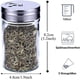 thumbnail image 2 of 4 tarros de especias y tarros transparentes con tapa - 100 ml herméticos para té, cereales, frutos secos, comida para mascotas, vidrio, acero inoxidable y plástico., 2 of 7