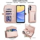 thumbnail image 4 of Para Samsung Galaxy A15 4G / 5G [Bloqueo RFID] Multifuncional 2 en 1 Funda Tipo Billetera de Cuero PU Suave con Tapa Magnética, Múltiples Ranuras para Tarjetas, Bolsillo con Cierre, con Correa de, 4 of 8